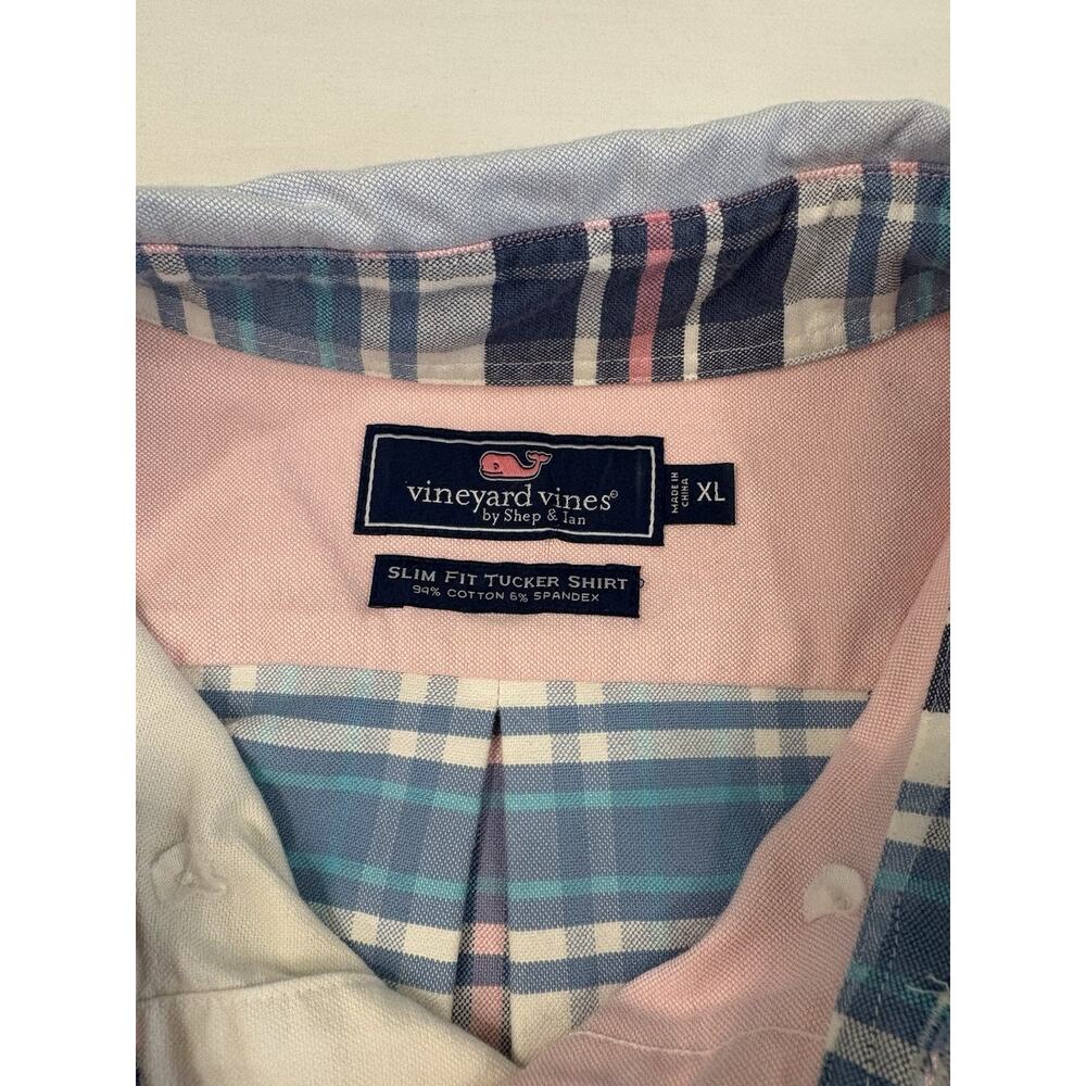Vineyard Vines By Shep & Ian Slim Fit Tucker Shirt Button Down XL Party Oxford